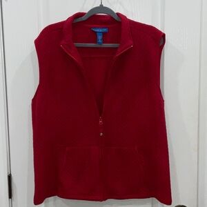 Karen Scott Red Vest